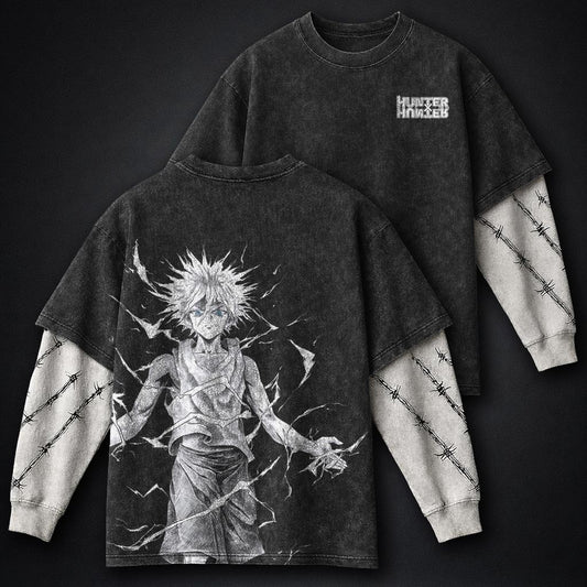 Hunter x Hunter Classic Washed Double Sleeves T-Shirt