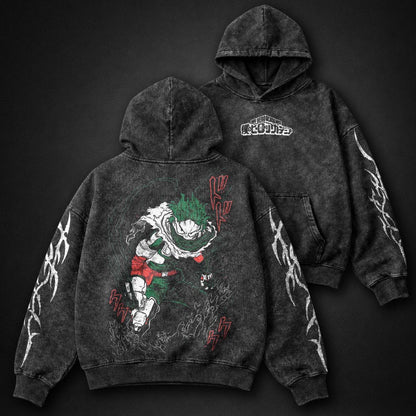 My Hero Academia Oversized Washed Hoodie