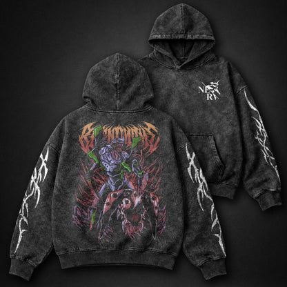 Neon Genesis Evangelion Clean Washed Hoodie