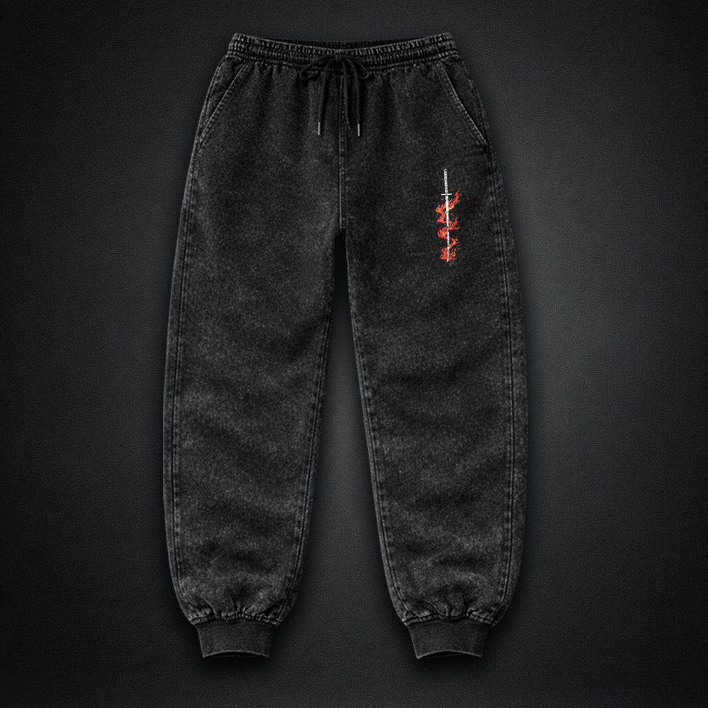 Demon Slayer Tanjiro Washed Joggers