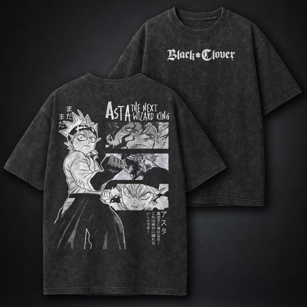 Black Clover Clean Washed T-Shirt
