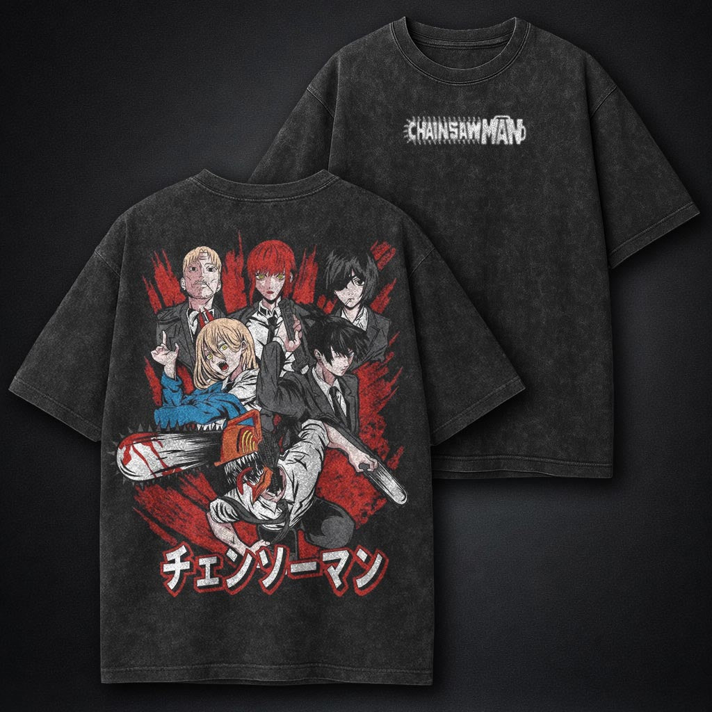 Chainsaw Man Vintage Washed T-Shirt