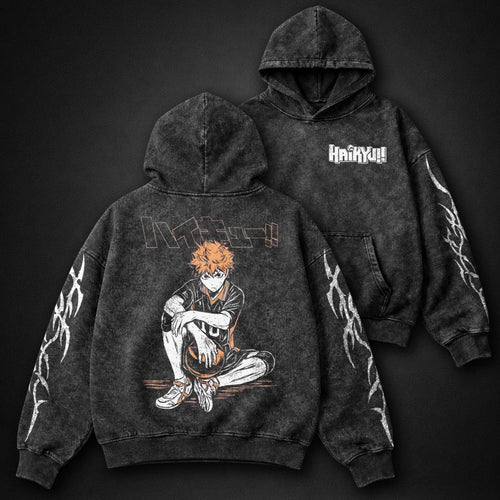 Haikyuu Relaxed Washed Hoodie