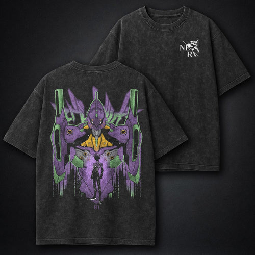Neon Genesis Evangelion Oversized Washed T-Shirt