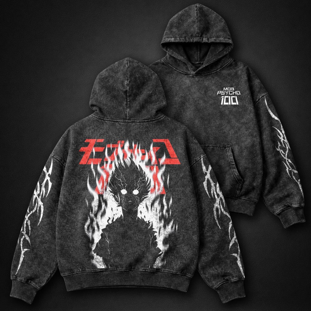 Mob Psycho 100 Lightweight Washed Hoodie