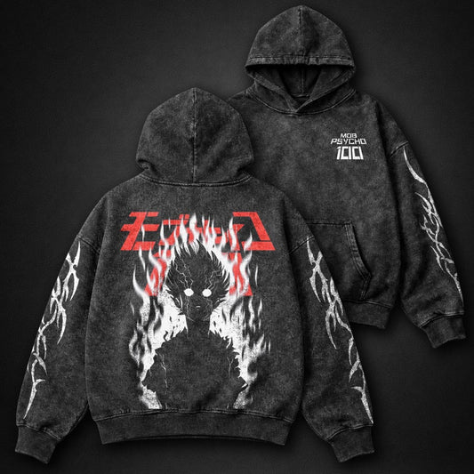 Mob Psycho 100 Lightweight Washed Hoodie