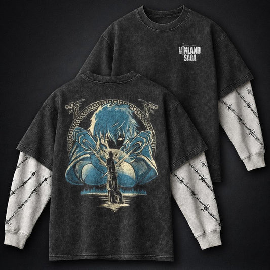 Vinland Saga Heavyweight Washed Double Sleeves T-Shirt