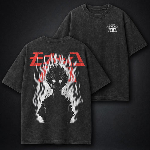 Mob Psycho 100 Oversized Washed T-Shirt