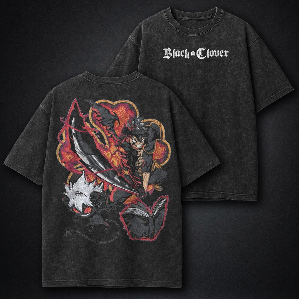 Black Clover Heavyweight Washed T-Shirt