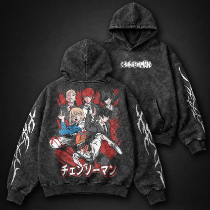 Chainsaw Man Bold Washed Hoodie