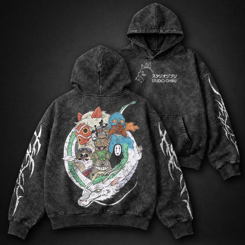 Ghibli Lightweight Washed Hoodie