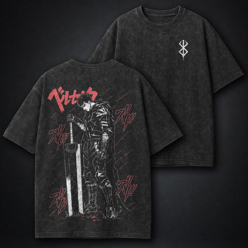 Berserk French-terry Washed T-Shirt