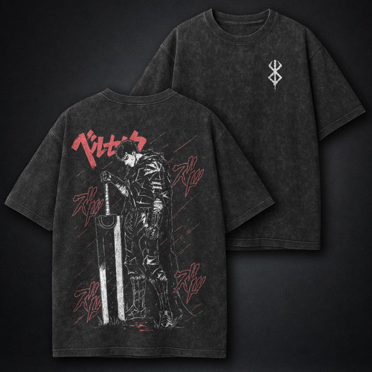 Berserk French-terry Washed T-Shirt