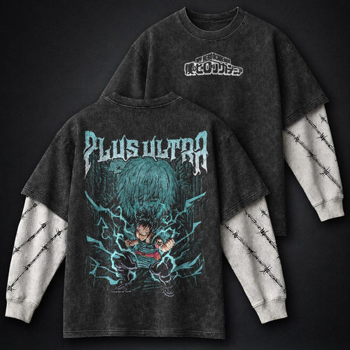 My Hero Academia Urban Washed Double Sleeves T-Shirt