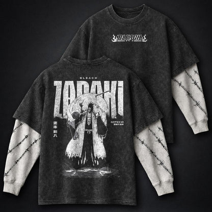 Bleach Signature Washed Double Sleeves T-Shirt