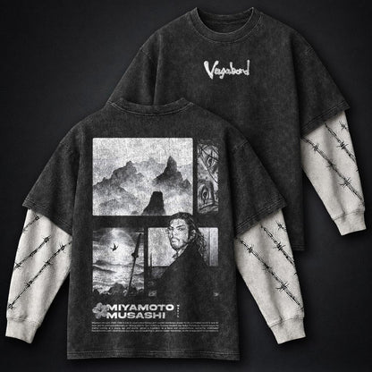 Vagabond Vintage Washed Double Sleeves T-Shirt