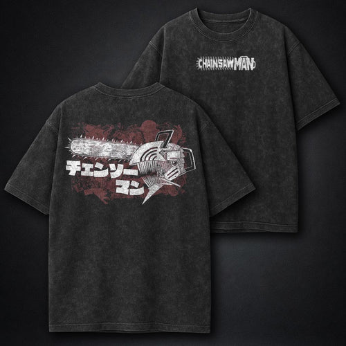 Chainsaw Man Washed Washed T-Shirt