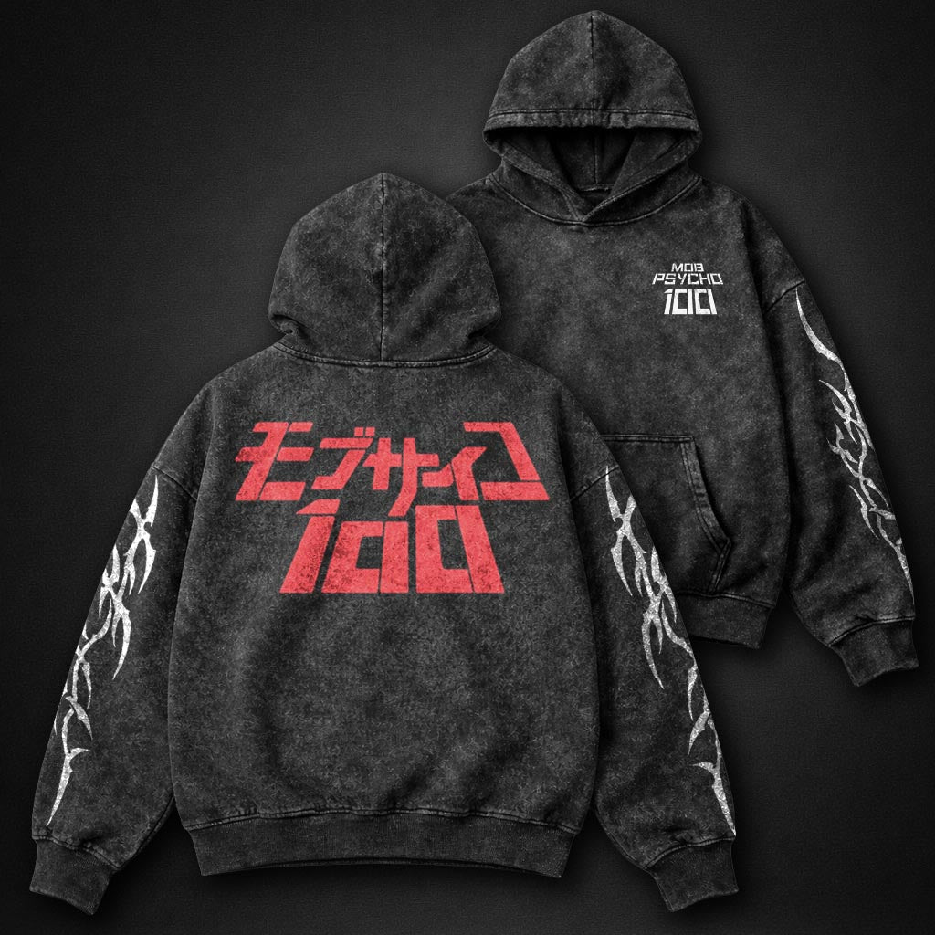 Mob Psycho 100 Washed Washed Hoodie