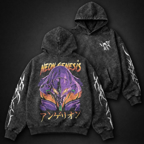 Neon Genesis Evangelion Signature Washed Hoodie