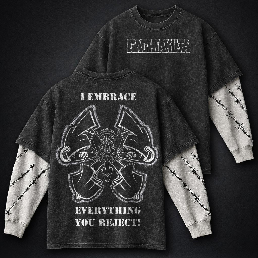 Gachiakuta Minimal Washed Double Sleeves T-Shirt