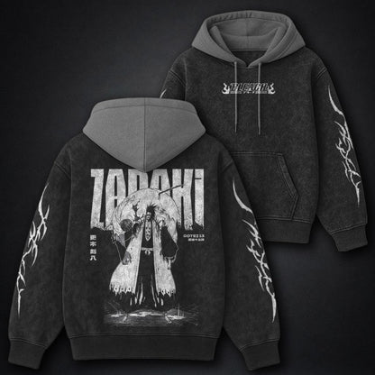 Bleach Premium Black and Grey Washed Hoodie