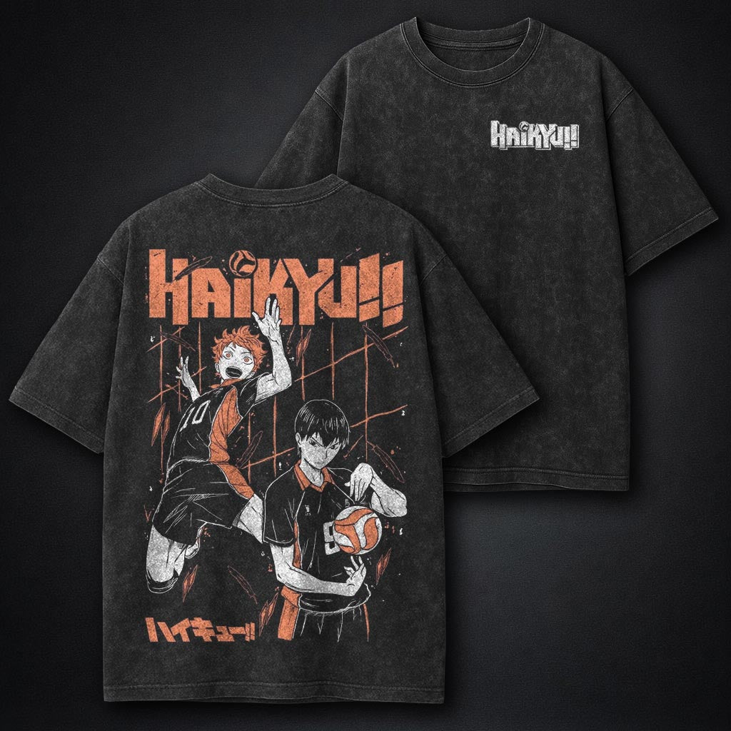 Haikyuu Streetwear Washed T-Shirt