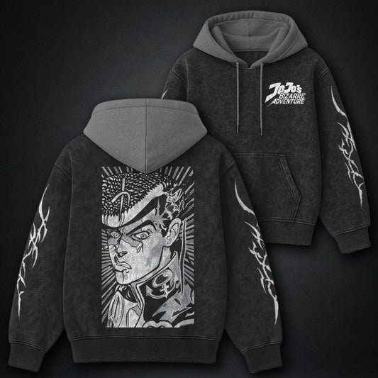 JoJo Everyday Black and Grey Washed Hoodie
