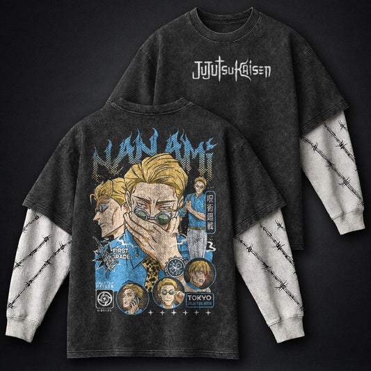 Jujutsu Kaisen Elevated Washed Double Sleeves T-Shirt