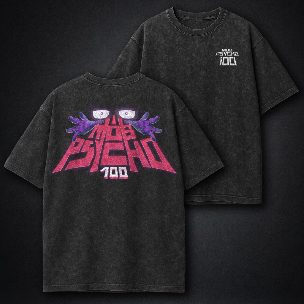 Mob Psycho 100 Washed Washed T-Shirt