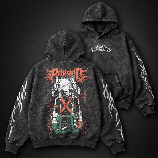 My Hero Academia Vintage Washed Hoodie