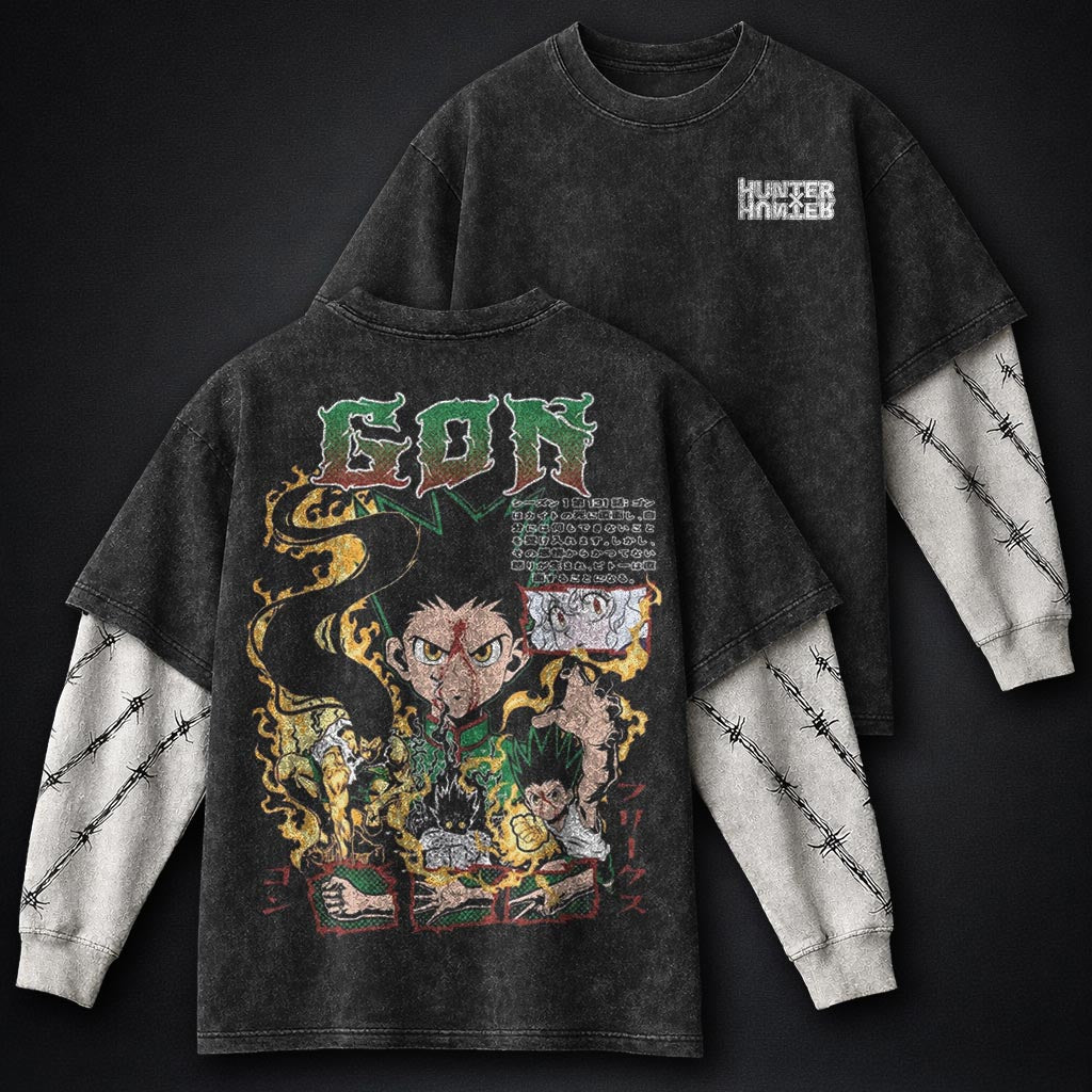 Hunter x Hunter Signature Washed Double Sleeves T-Shirt