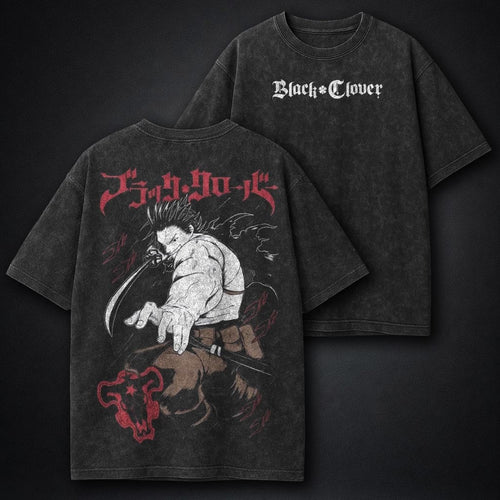 Black Clover Vintage Washed T-Shirt