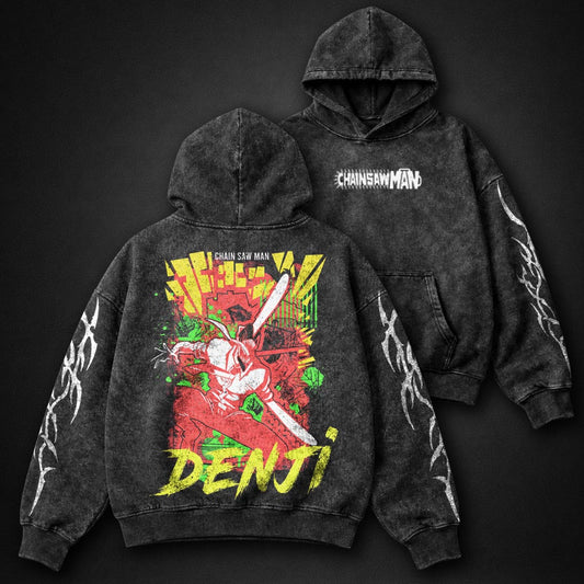 Chainsaw Man Streetwear Washed Hoodie
