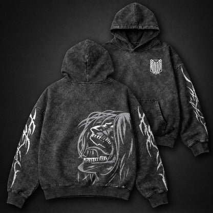 Attack on Titan Minimal Washed Hoodie