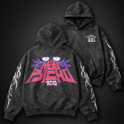 Mob Psycho 100 Oversized Washed Hoodie