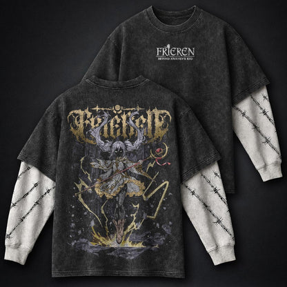 Frieren Relaxed Washed Double Sleeves T-Shirt