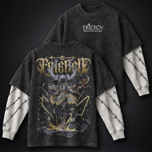 Frieren Relaxed Washed Double Sleeves T-Shirt
