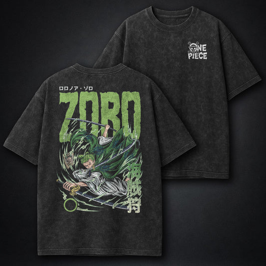 One Piece Graphic Washed T-Shirt