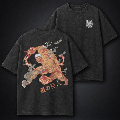 Attack on Titan Washed Washed T-Shirt