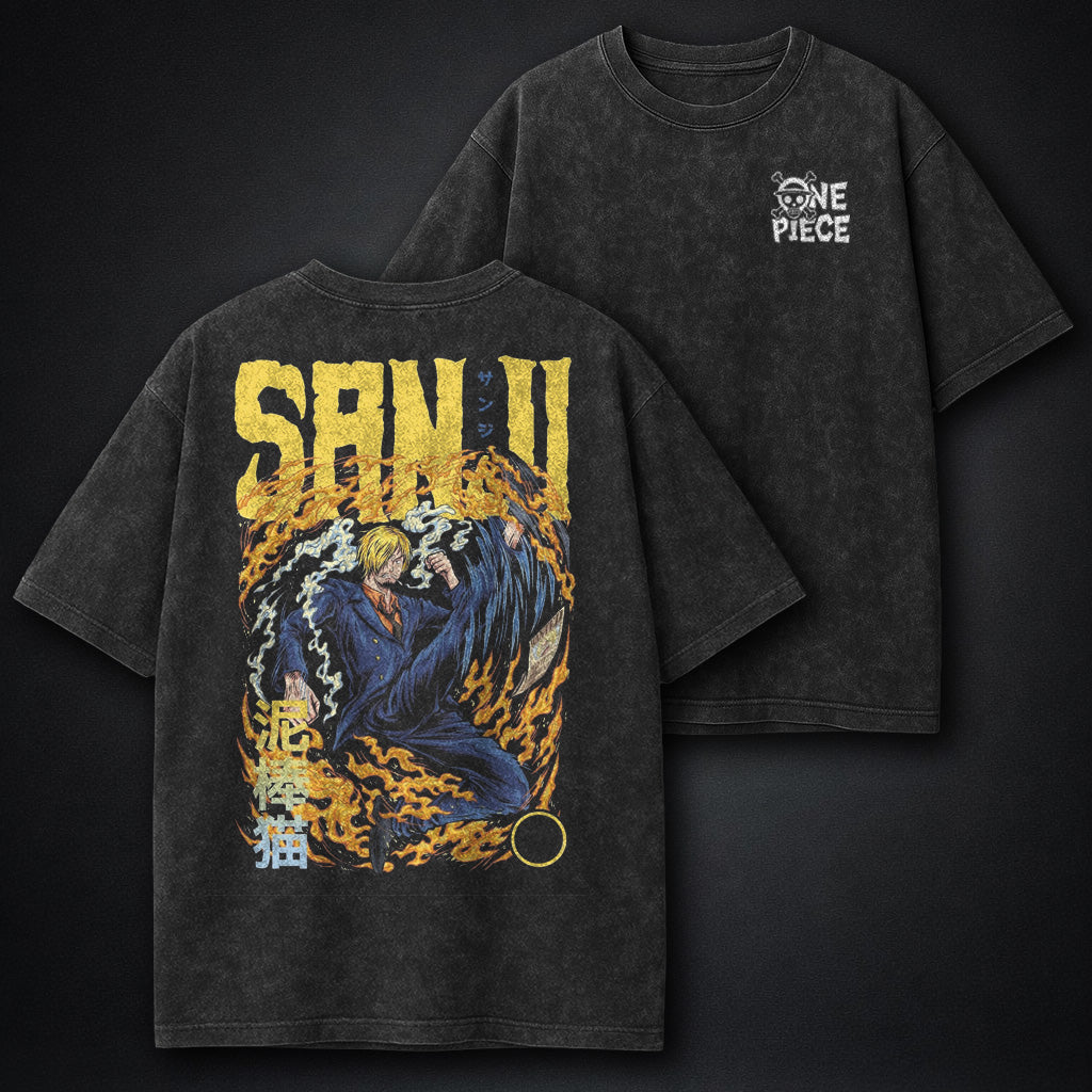 One Piece Essential Washed T-Shirt