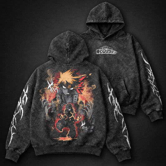 My Hero Academia Washed Washed Hoodie