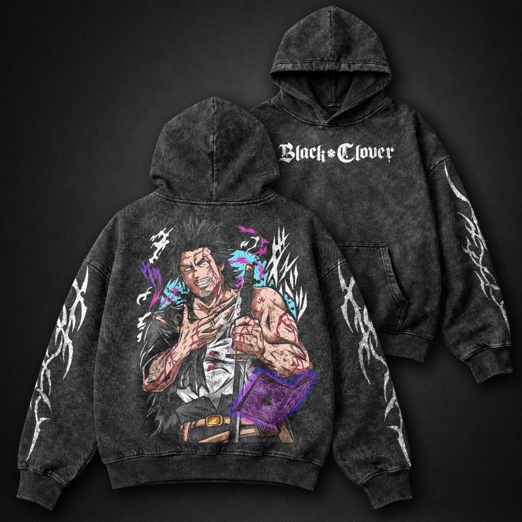 Black Clover Soft Washed Hoodie