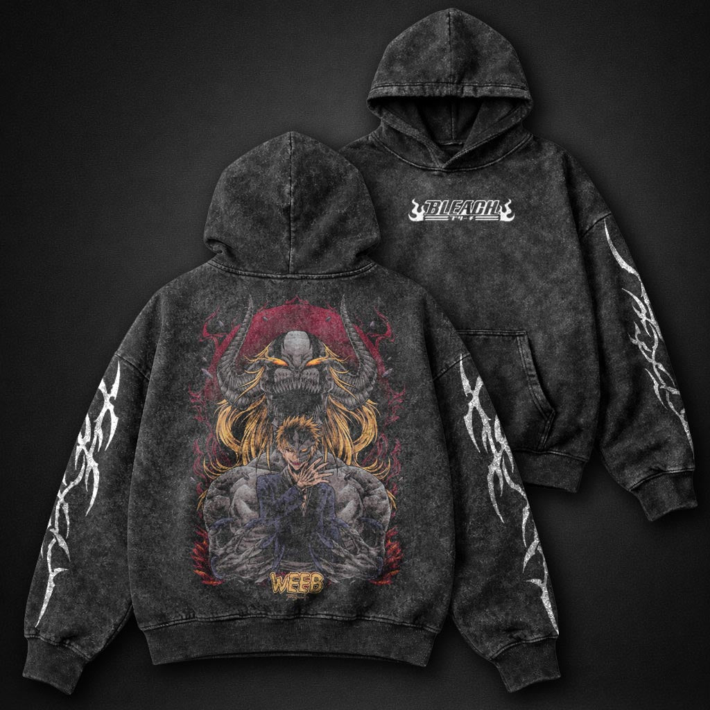 Bleach Minimal Washed Hoodie
