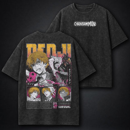 Chainsaw Man Minimal Washed T-Shirt