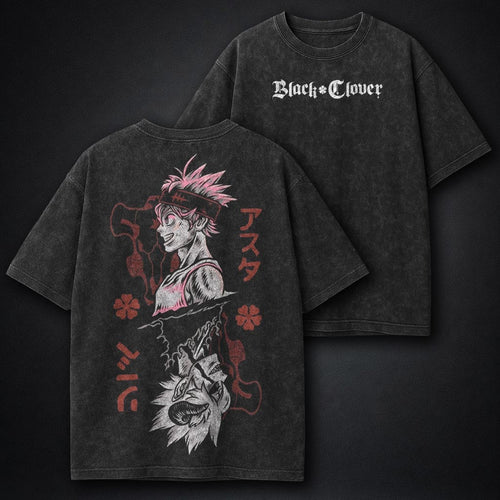 Black Clover Urban Washed T-Shirt