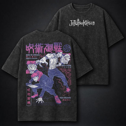 Jujutsu Kaisen Streetwear Washed T-Shirt
