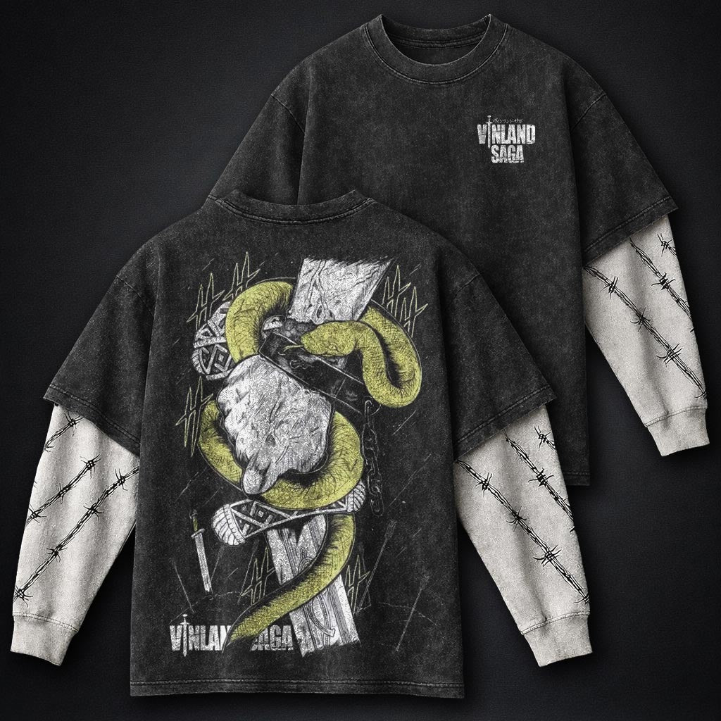 Vinland Saga Relaxed Washed Double Sleeves T-Shirt