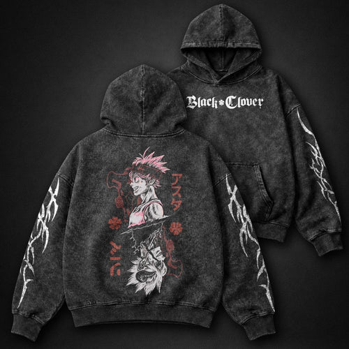 Black Clover Bold Washed Hoodie