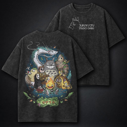 Ghibli Streetwear Washed T-Shirt