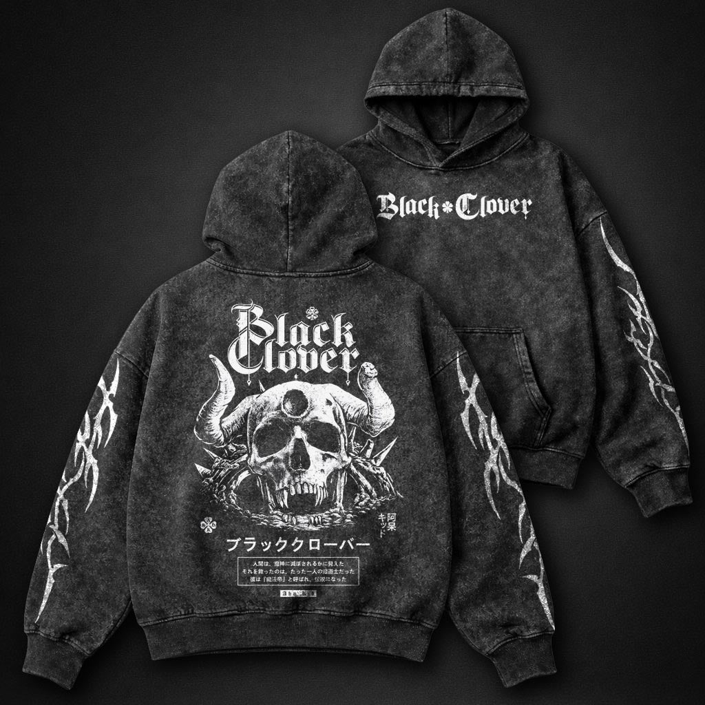 Black Clover Classic Washed Hoodie